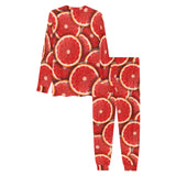 Sliced Grapefruit Pattern Background Men's All Over Print Pajama