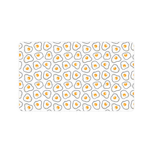 Fried Eggs Pattern Print Design 05 Doormat