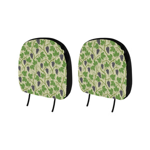 Grape Leaves Pattern Car Headrest Cover