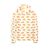 Goldfish Pattern Print Design 03 Kids' Boys' Girls' Padded Hooded Jacket