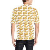 Pancake Pattern Print Design 05 Men's All Over Print Polo Shirt