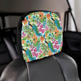 Colorful Peacock Pattern Car Headrest Cover