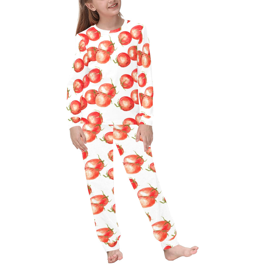 Tomato Water Color Pattern Kids' Boys' Girls' All Over Print Pajama Set