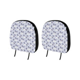 Swallow Pattern Print Design 03 Car Headrest Cover