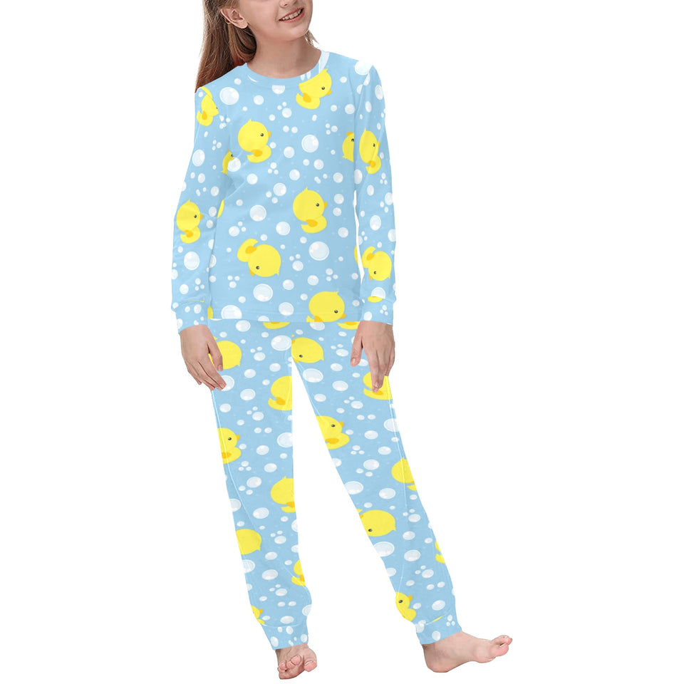 Duck Pattern Print Design 02 Kids' Boys' Girls' All Over Print Pajama Set