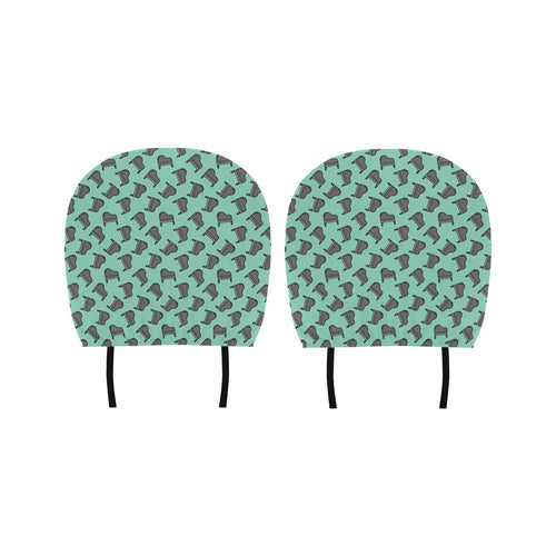 Piano Pattern Print Design 04 Car Headrest Cover