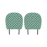 Piano Pattern Print Design 04 Car Headrest Cover