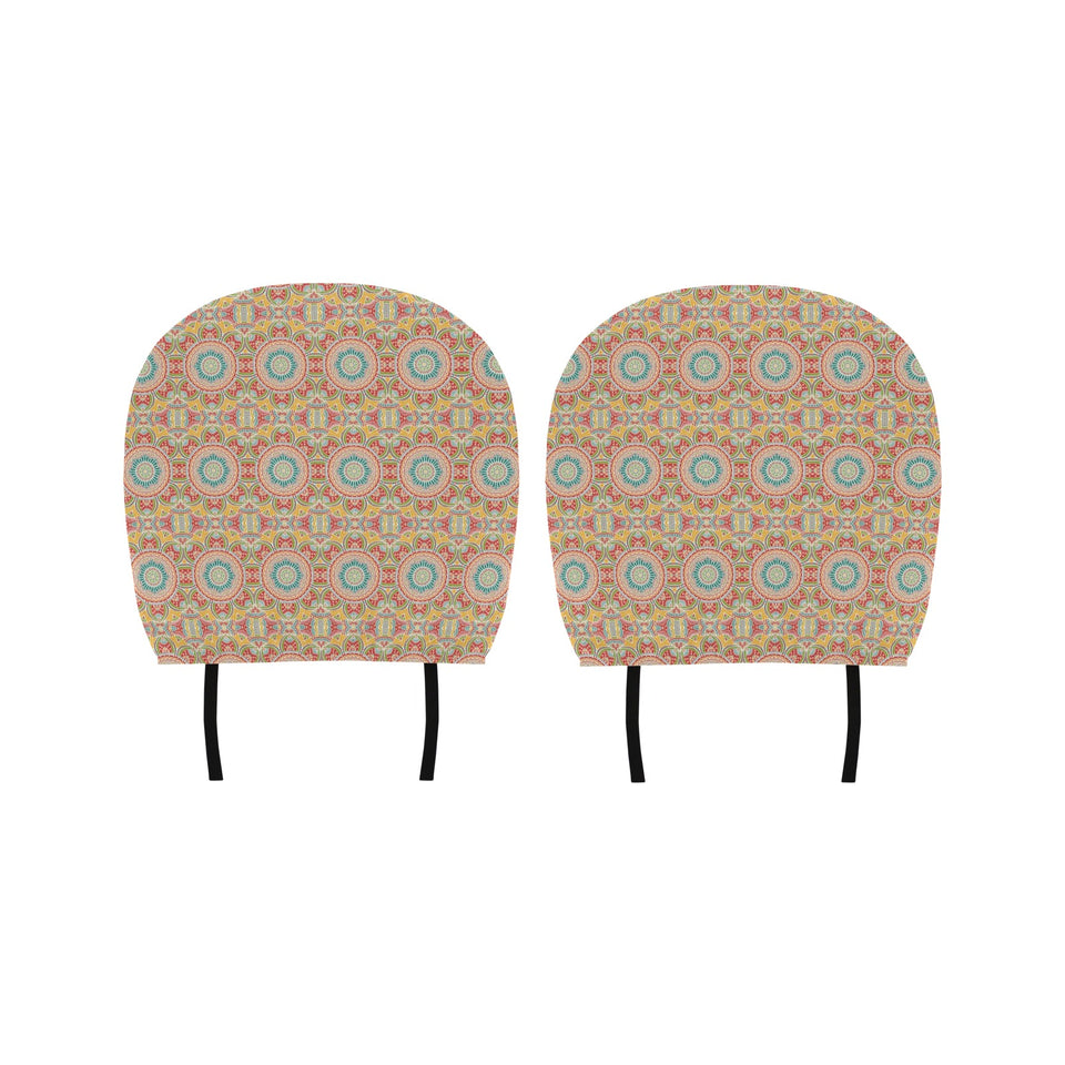 Indian Theme Pattern Car Headrest Cover