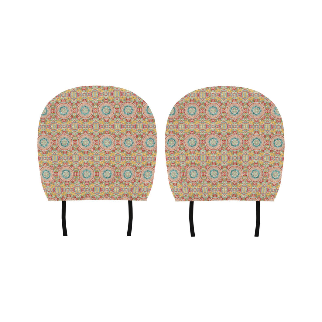 Indian Theme Pattern Car Headrest Cover