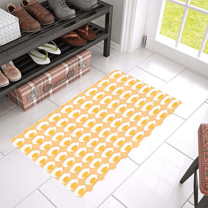 Fried Eggs Pattern Print Design 04 Doormat