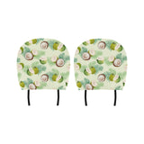 Coconut Pattern Print Design 03 Car Headrest Cover