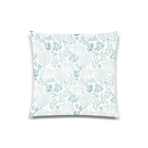 Coral Reef Pattern Print Design 02 Throw Pillow Cover 20