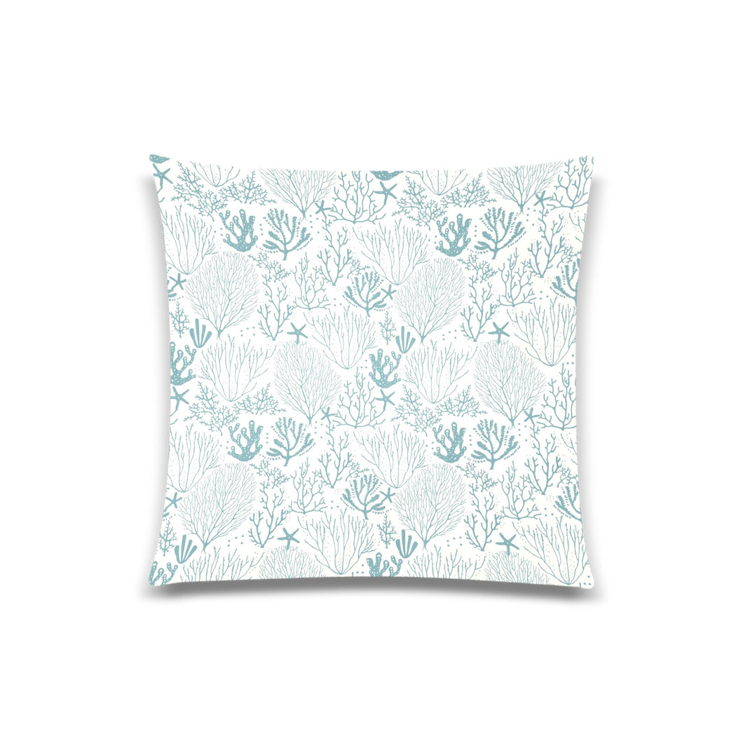 Coral Reef Pattern Print Design 02 Throw Pillow Cover 20