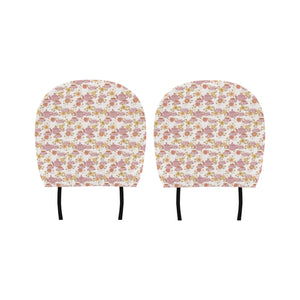 Tea pots Pattern Print Design 01 Car Headrest Cover