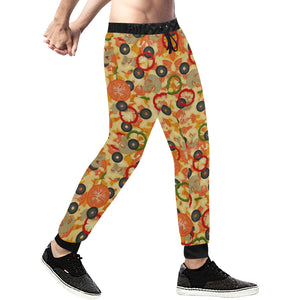 Pizza Texture Pattern Unisex Casual Sweatpants