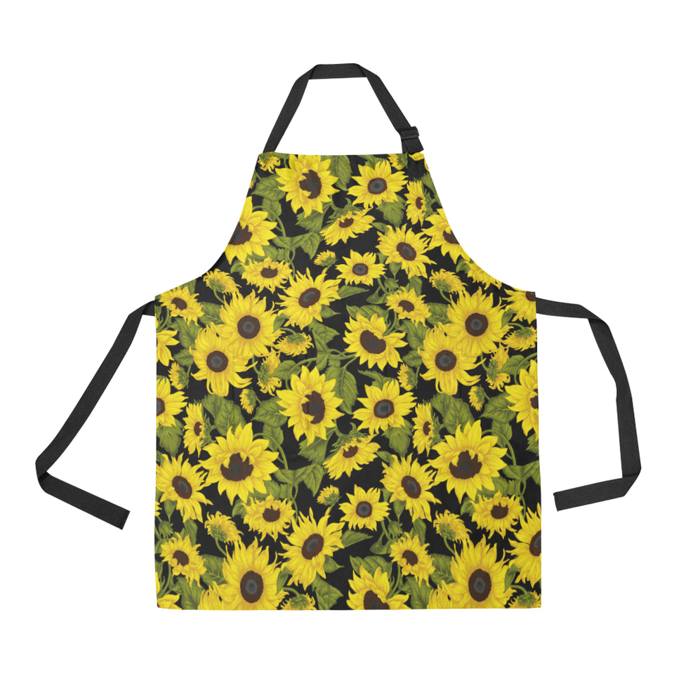 Sunflower Theme Pattern Adjustable Apron