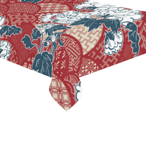 Red Theme Japanese Pattern Tablecloth