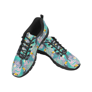 Toucan Pattern Background Men's Sneakers Black