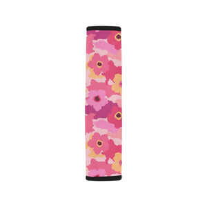 Pink Camo Camouflage Flower Pattern Car Seat Belt Cover