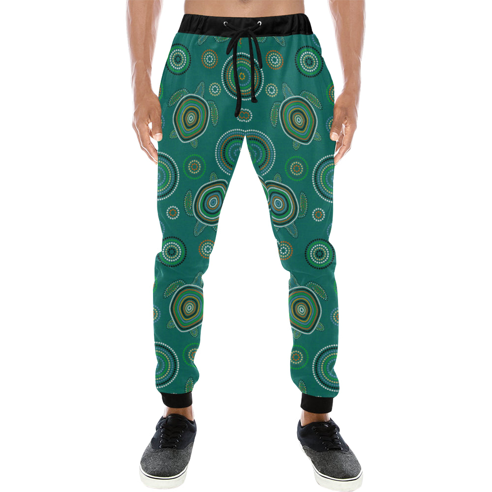 Sea Turtle Aboriginal Pattern Unisex Casual Sweatpants