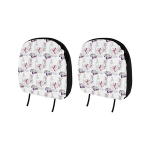 Goat Car Pattern Car Headrest Cover