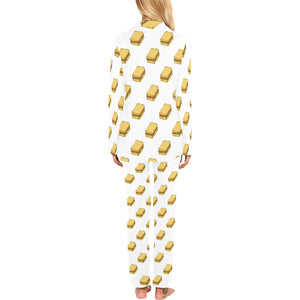 Sandwich Pattern Print Design 04 Women's Long Pajama Set