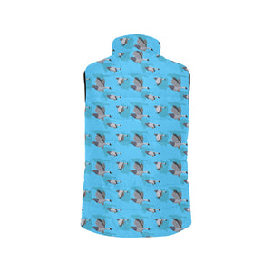 Pigeon Pattern Print Design 05 Men's Padded Vest