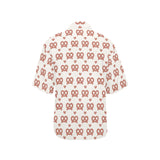 Pretzels Pattern Print Design 01 Women's All Over Print Hawaiian Shirt