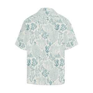 Coral Reef Pattern Print Design 02 Men's All Over Print Hawaiian Shirt (Model T58)