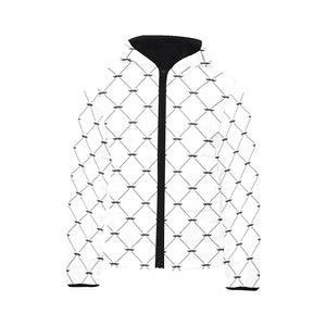 Mustache Beard Pattern Print Design 02 Kids' Boys' Girls' Padded Hooded Jacket