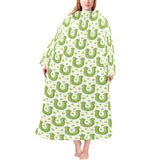 Horseshoes Pattern Print Design 02 Blanket Robe with Sleeves