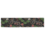 Bicycle Pattern Print Design 03 Table Runner