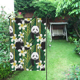 Panda Bamboo Flower Pattern House Flag Garden Flag