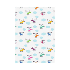 Helicopter Could Pattern House Flag Garden Flag