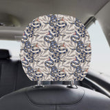 Snake Leaves Pattern Car Headrest Cover