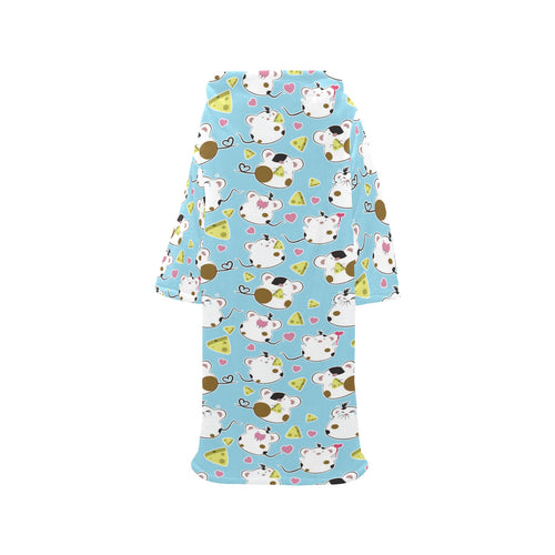 Guinea Pig Pattern Print Design 03 Blanket Robe with Sleeves