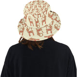 Yule Goat or Christmas goat Pattern Unisex Bucket Hat