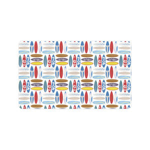 Surfboard Pattern Print Design 02 Doormat