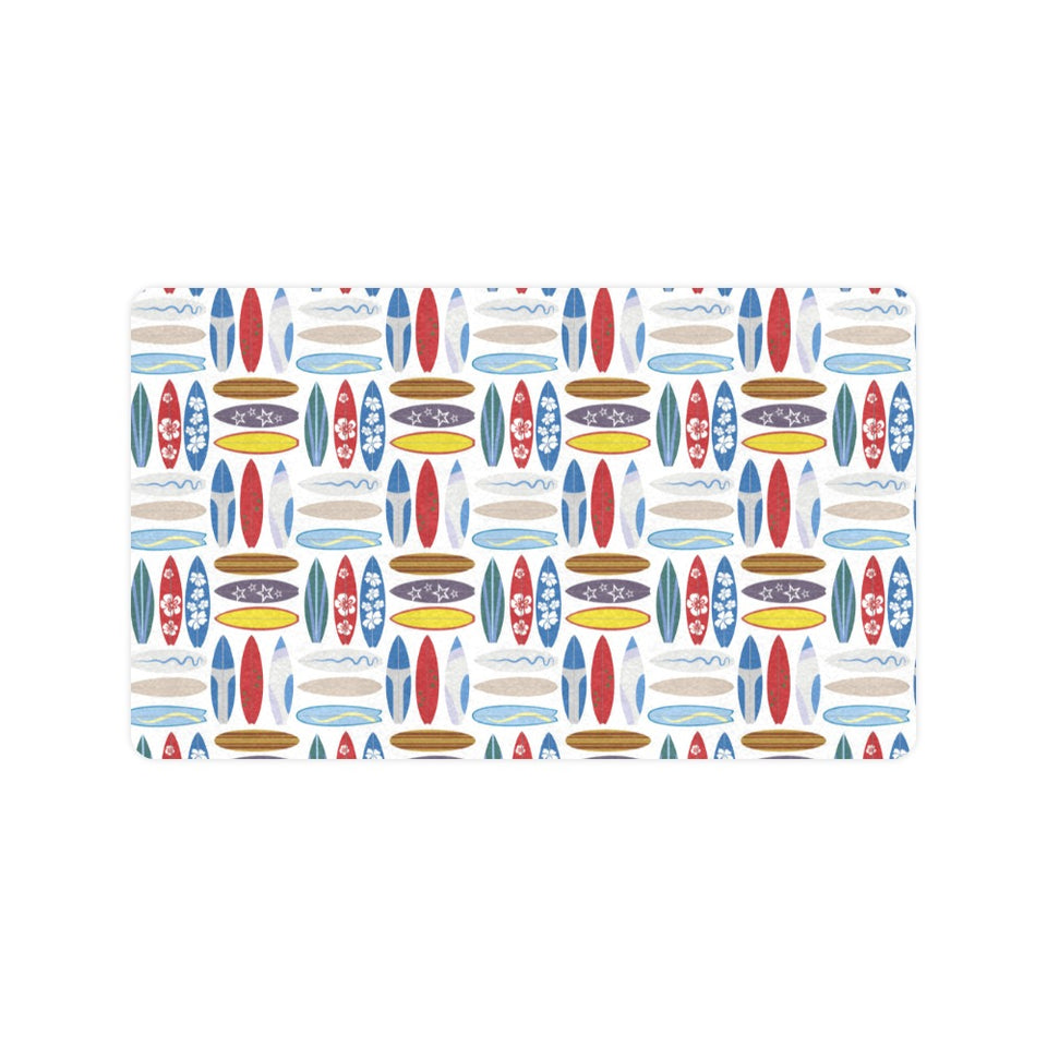 Surfboard Pattern Print Design 02 Doormat