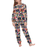 Camera Pattern Print Design 01 Kids' Boys' Girls' All Over Print Pajama Set