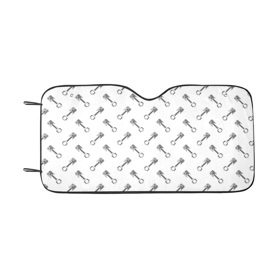 Engine Piston Pattern Print Design 02 Car Sun Shade