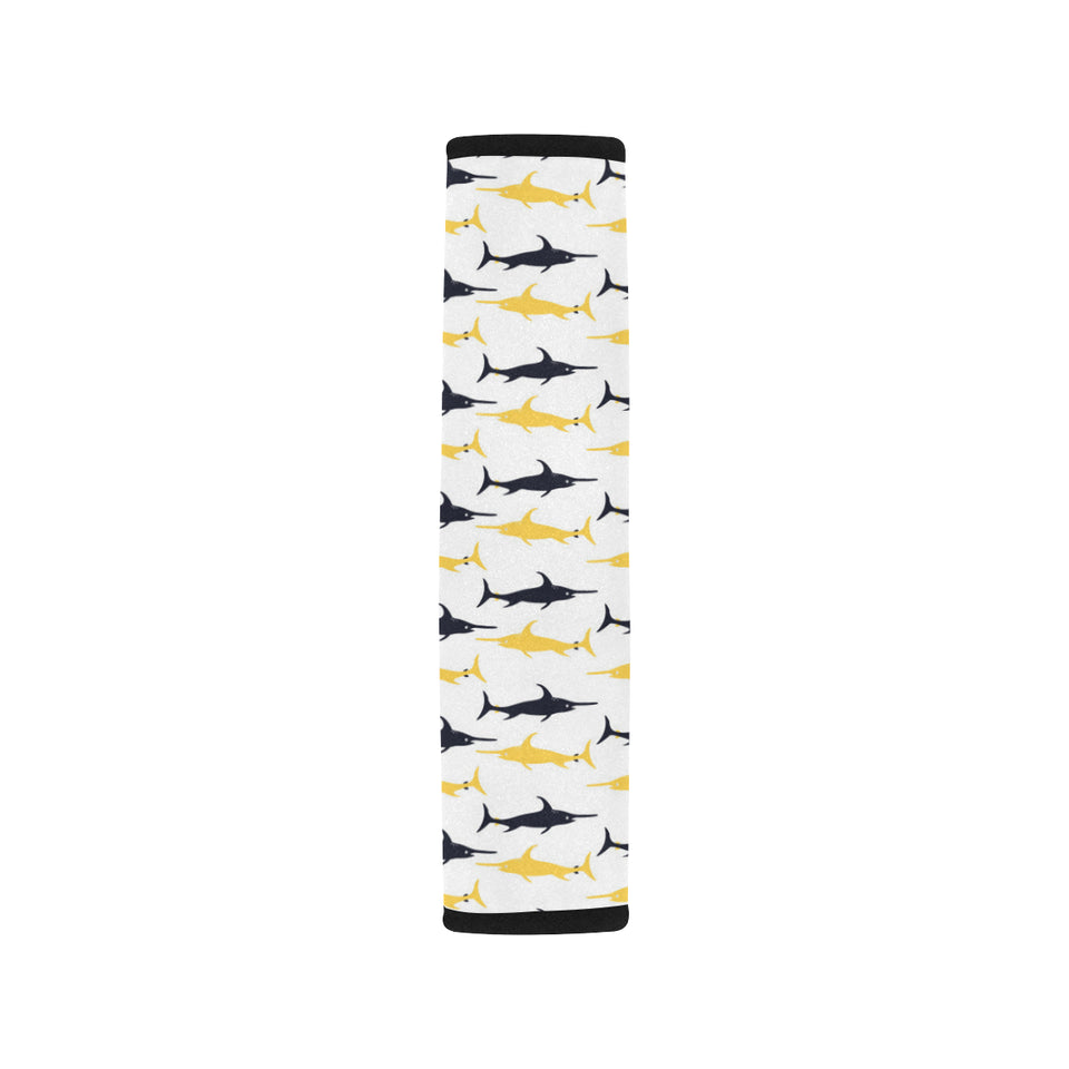 Swordfish Pattern Print Design 05 Car Seat Belt Cover