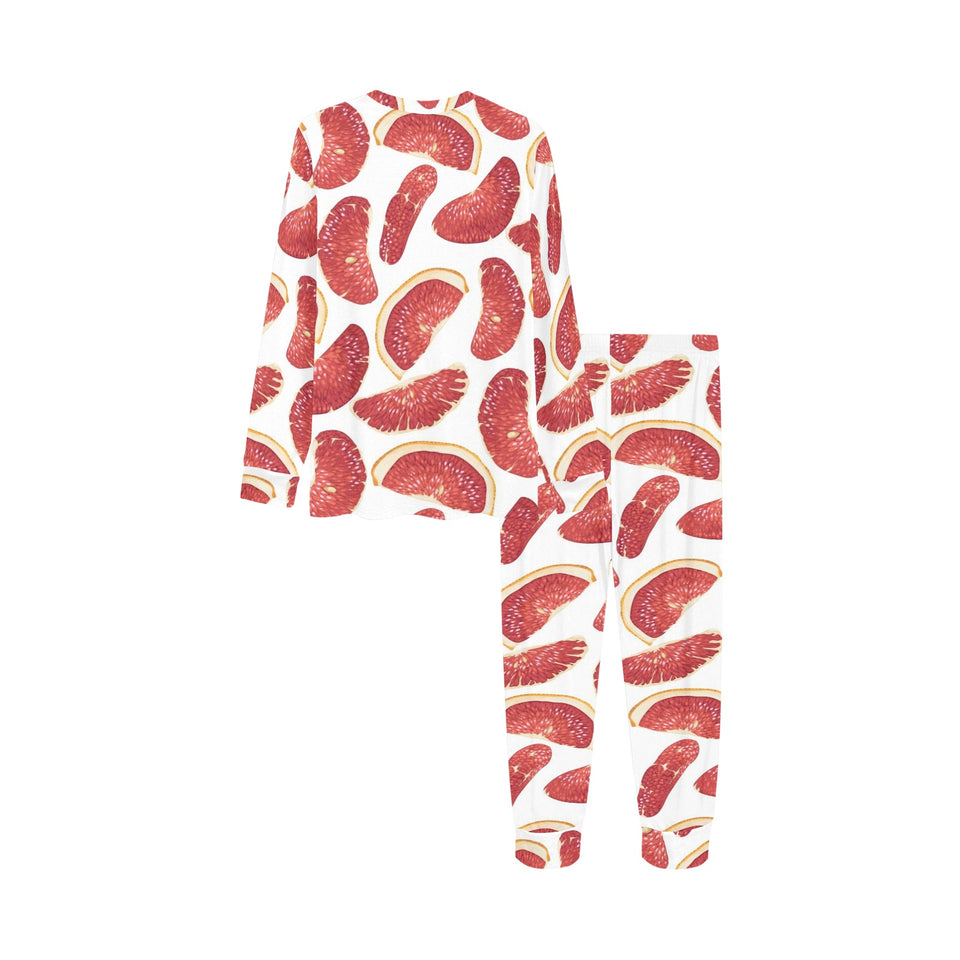 Grapefruit Pattern Kids' Boys' Girls' All Over Print Pajama Set