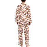 Sausage Pattern Print Design 05 Men's Long Pajama Set