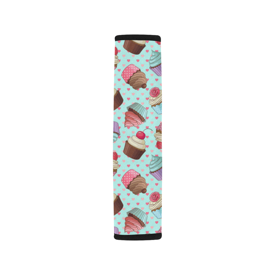 Cup Cake Heart Pattern Car Seat Belt Cover