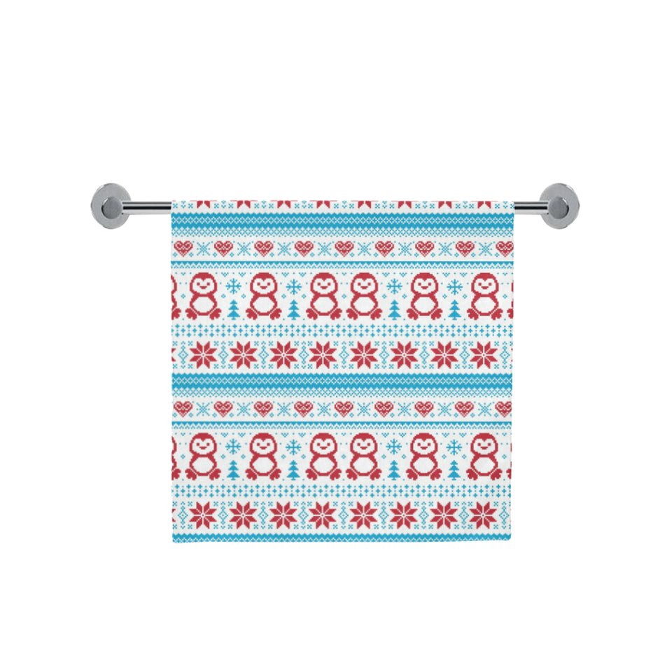 Penguin Sweater Printed Pattern Bath Towel