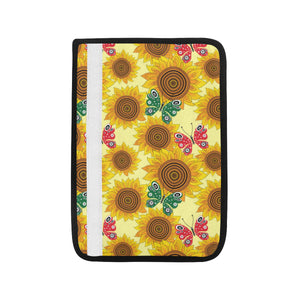 Sunflower Butterfly Pattern Car Seat Belt Cover