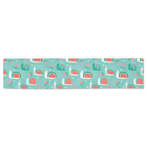 Snail Pattern Print Design 01 Table Runner