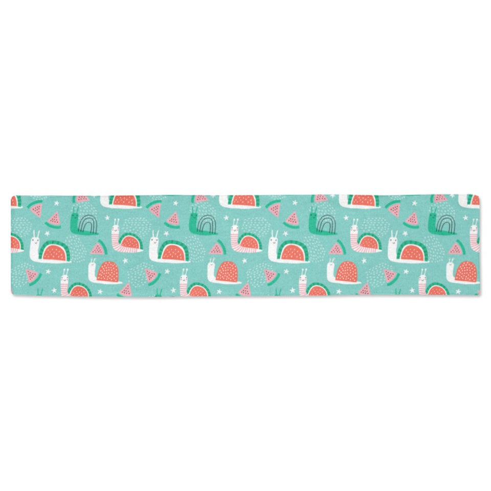 Snail Pattern Print Design 01 Table Runner