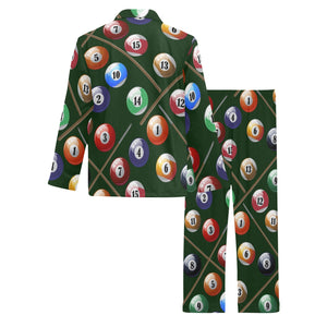 Billiard Ball Pattern Print Design 03 Men's Long Pajama Set